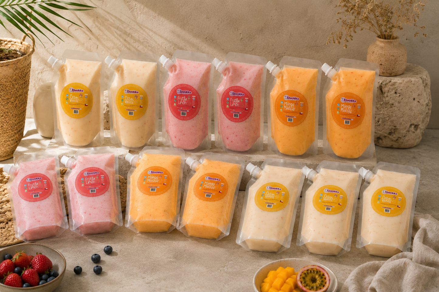 Yogurt Vegano de Coco DoyPack 12 x 500gr Mix Sabores