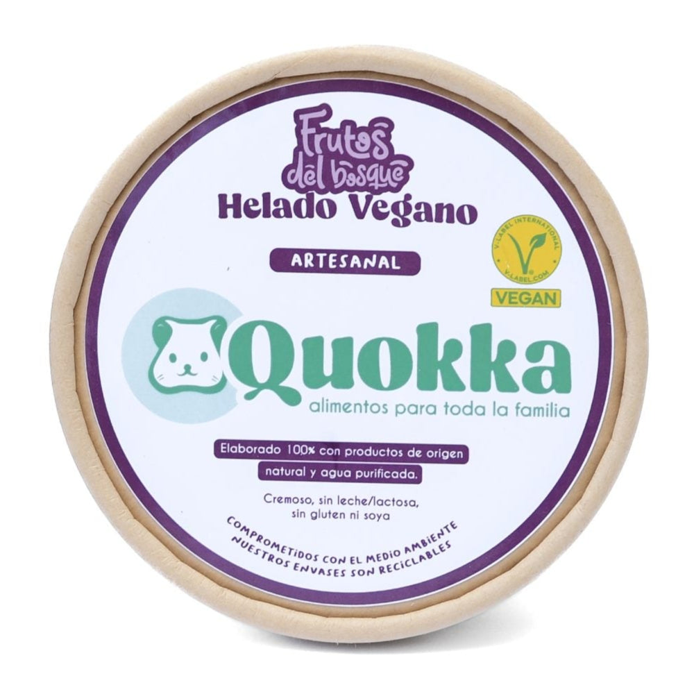 Helado Artesanal sabor Frutos del Bosque 240ml.