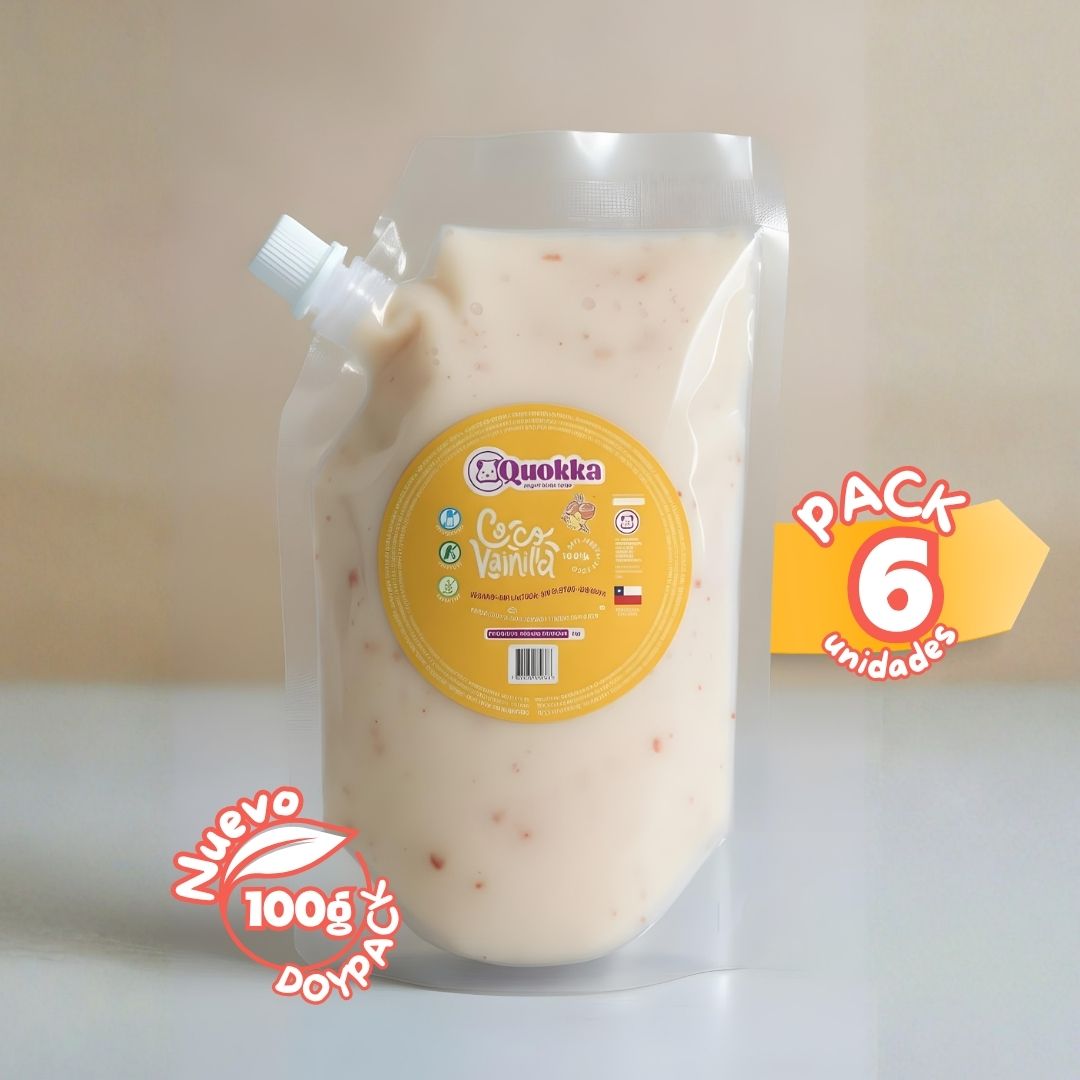 Yogurt Vegano de Coco DoyPack 6 x 100gr sabor Coco Vainilla