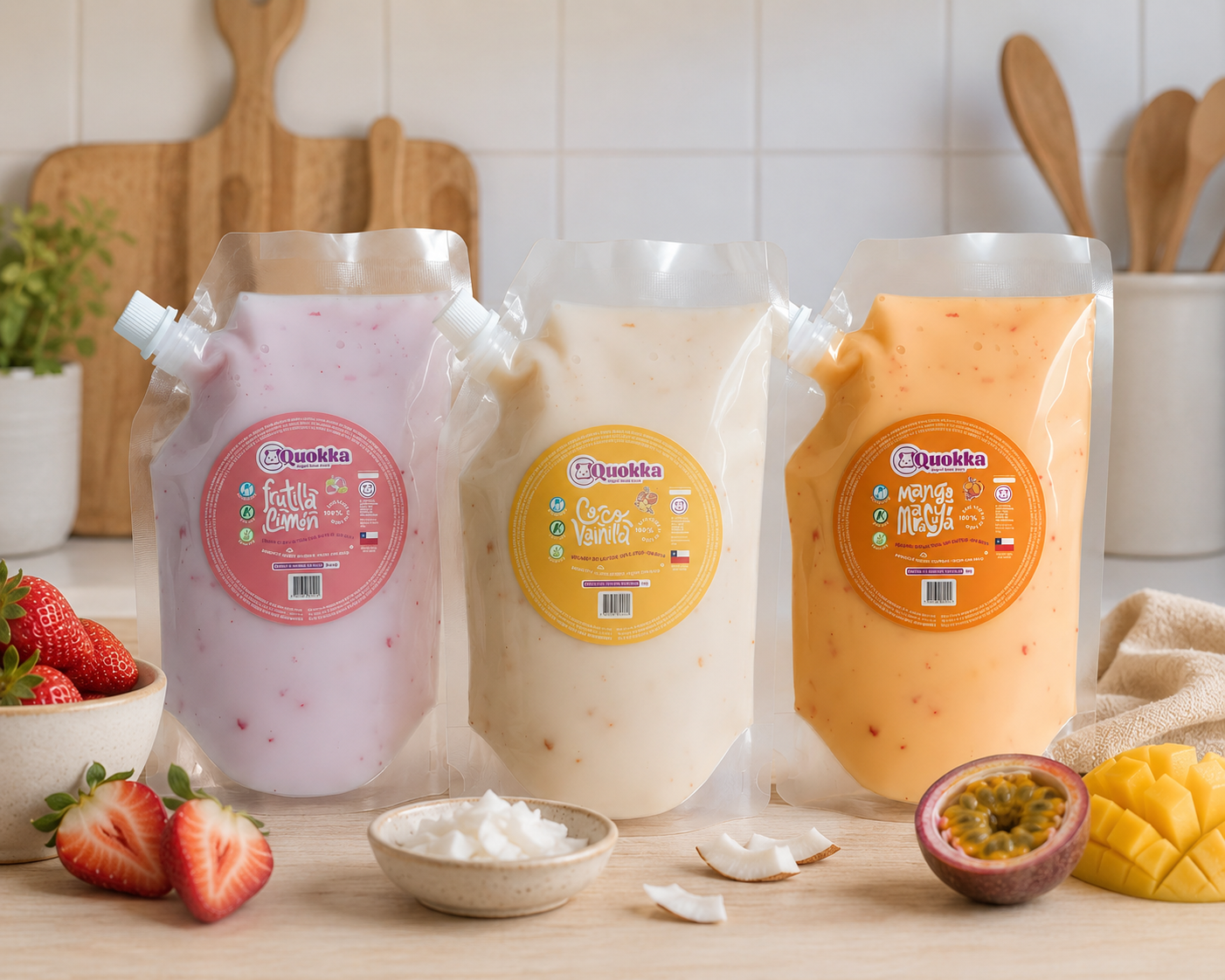 Yogurt Vegano de Coco DoyPack 3 x 500gr Mix Sabores