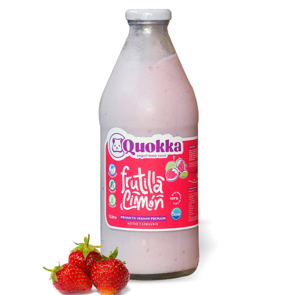 Yogurt Vegano de Coco Frutilla Limón 1 lt.