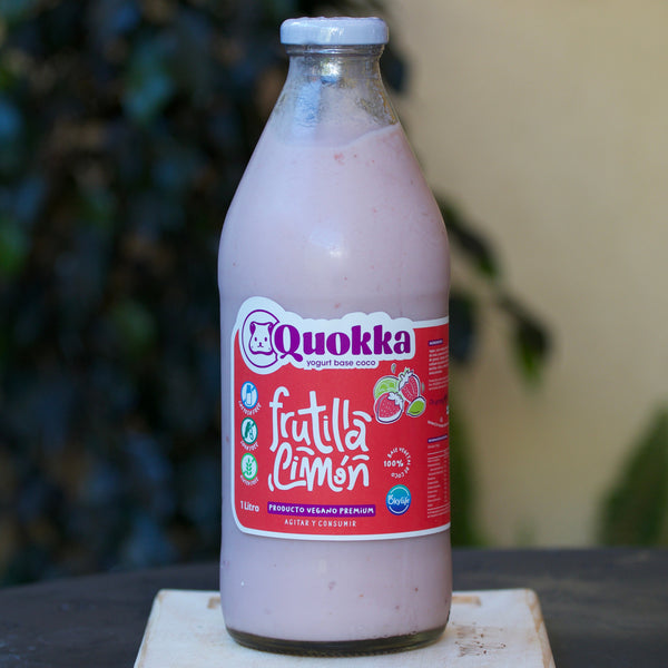 Yogurt Vegano de Coco Frutilla Limón 1 lt.