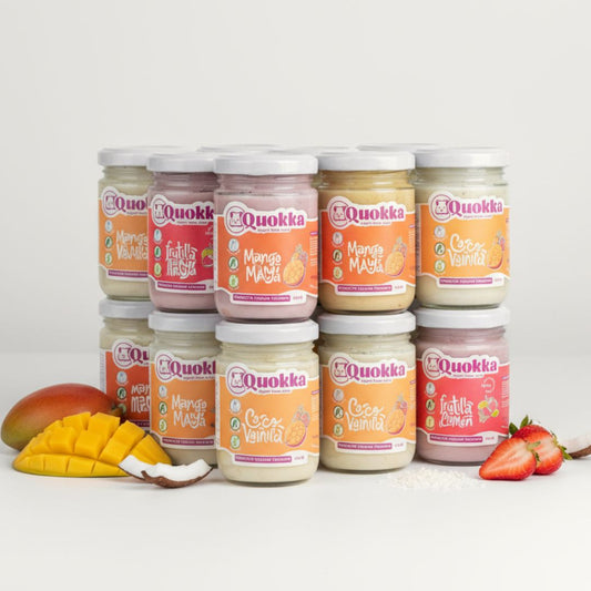 Yogurt Vegano de Coco Pack 12 x 150gr. Mix Sabores