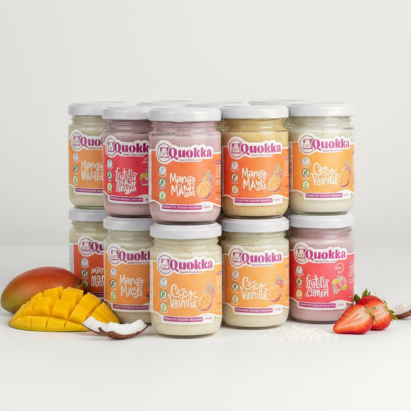 Yogurt Vegano de Coco Pack 12 x 150gr. Mix Sabores