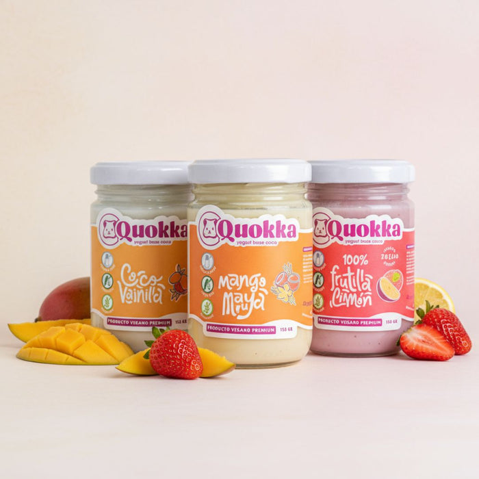 Yogurt Vegano de Coco Pack 3 x 150gr. Mix Sabores